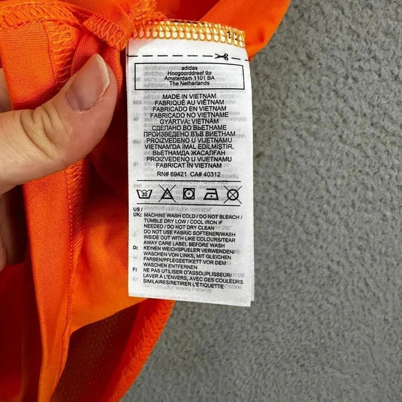 Reebok Shirt mens medium red orange speedwick Lightweight Gym Outdoors Athletic‎ - Picture 5 of 6